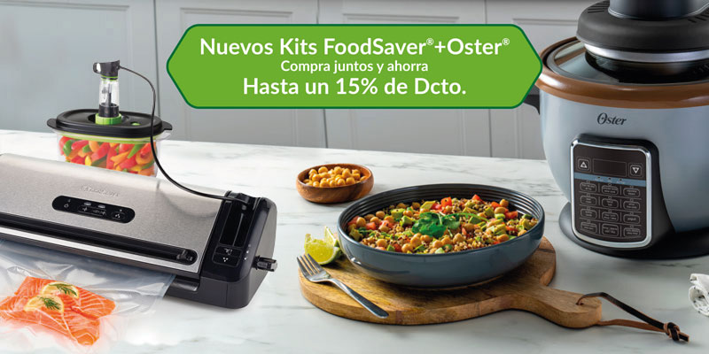 Kit De 44 Bolsas Y 6 Rollos Oster Foodsaver!